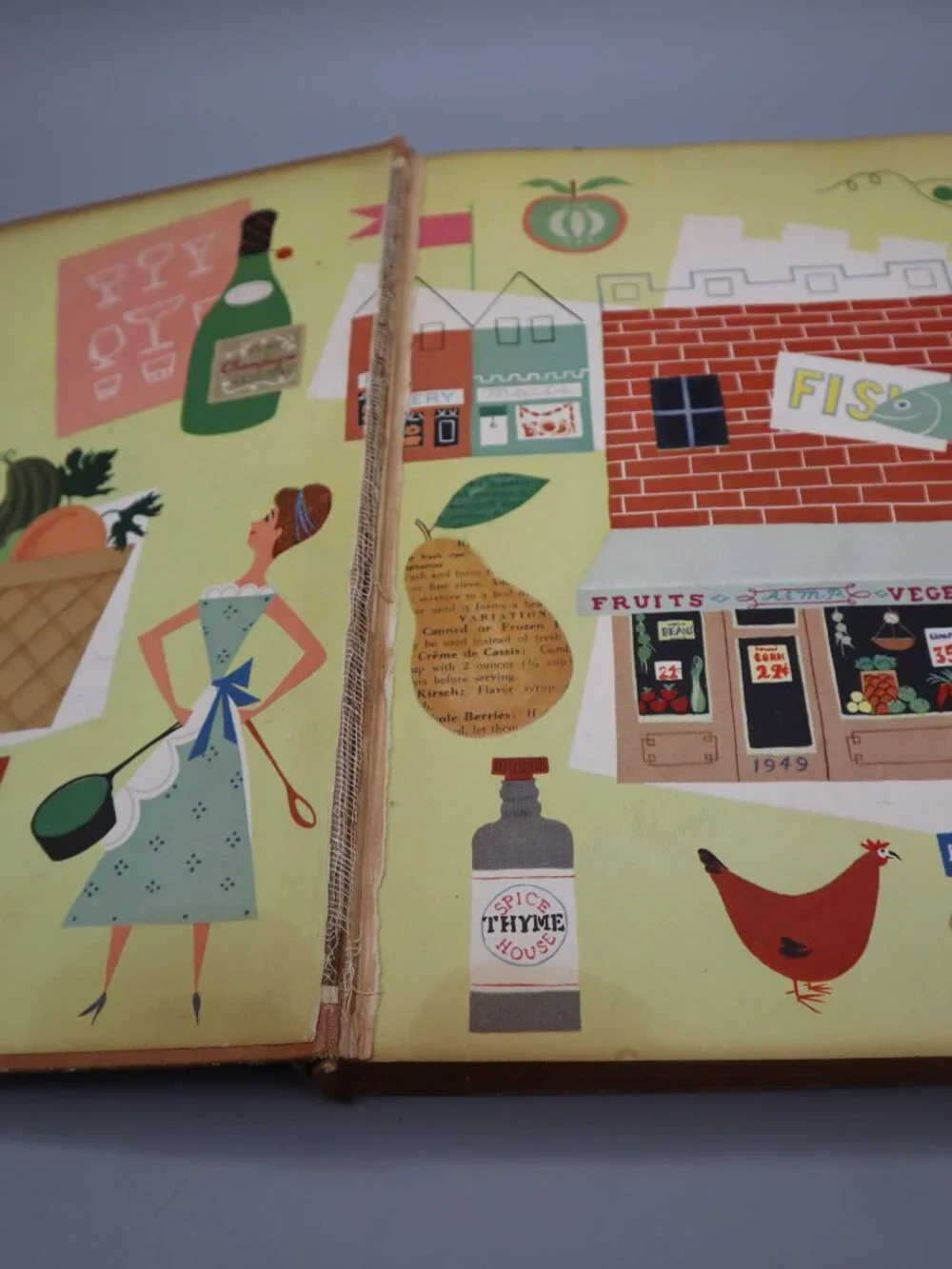 The Fireside Cook Book by James Beard 1949 Hard Cover 1st Ed. Vintage Cookbook